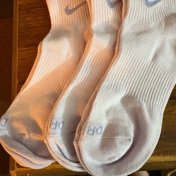Nike Accessories - Nike light purple Crew Socks with Light Gray Swoosh - 3 Pack